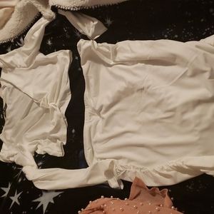 White never worn white skirt set size XXl